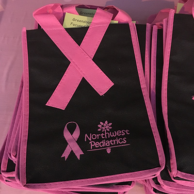 Northwest Pediatric Supports Breast Cancer Awareness.